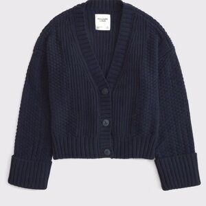 Abercrombie & Fitch Navy Women's Cardigan